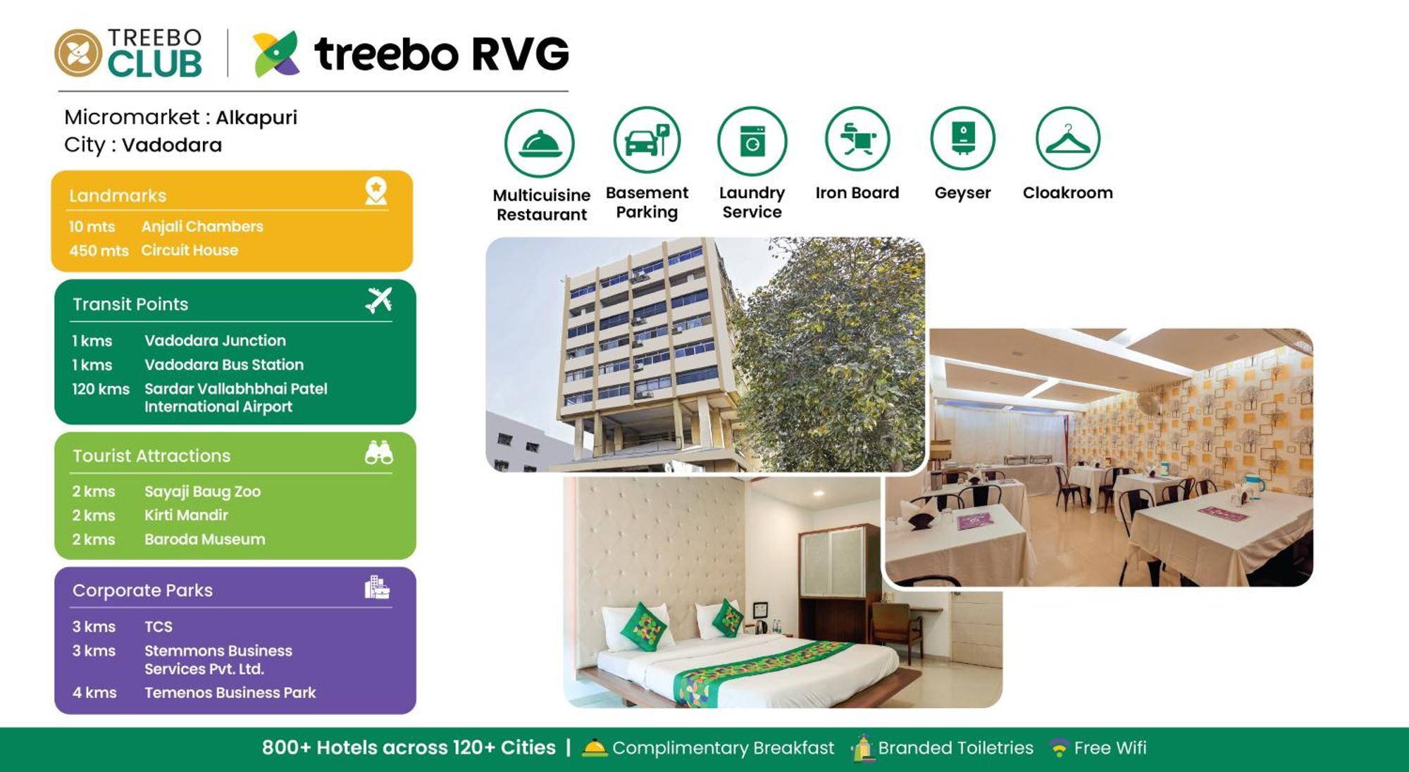 Treebo Rvg Hotel Vadodara Kültér fotó